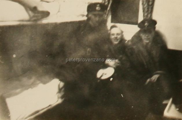 Peter Provenzano Photo Album Image_copy_124.jpg - New Year's Eve 1941 aboard the  MS Motron Bay. Mustered out North American RAF personnel aboard ship on return to Canada. December, 31 1941.